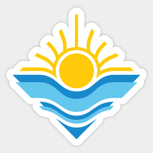 Sun and Ocean Sticker